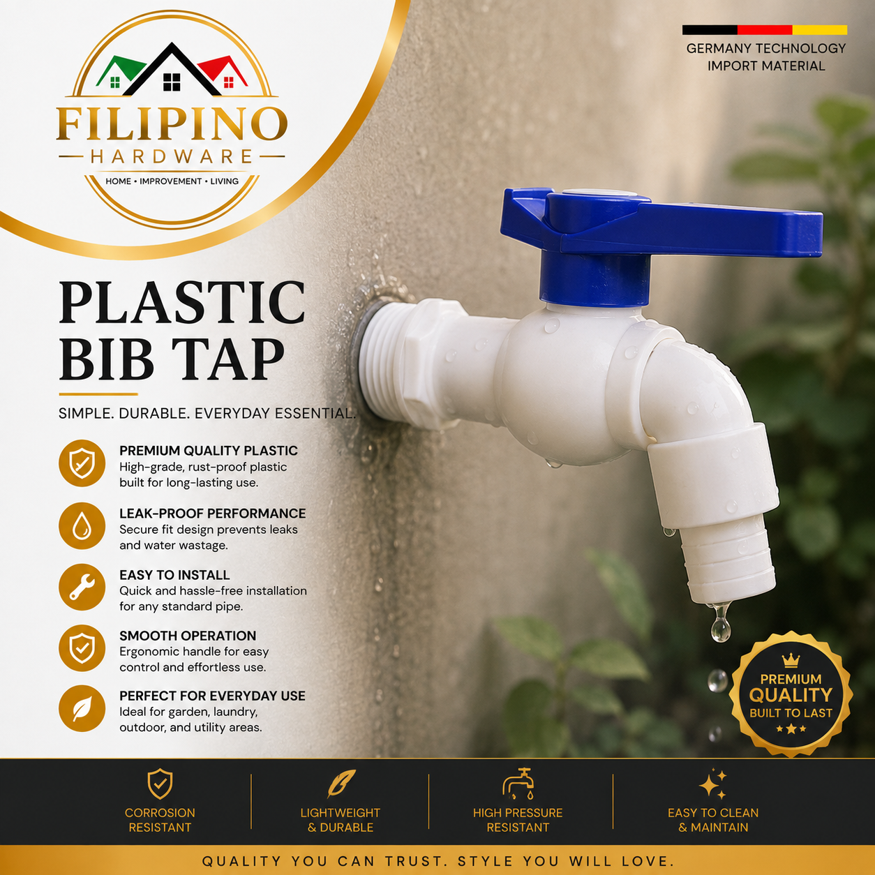 YC-622 | Plastic White Water Tap