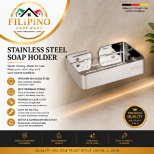 YC-605 | SUS304 Stainless Bathroom Soap Holder