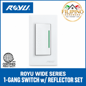 1 Gang ROYU Switch with Reflector Wide Series