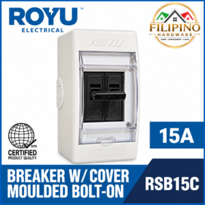 15A ROYU Safety Breaker Bolt-On With Cover & Outlet