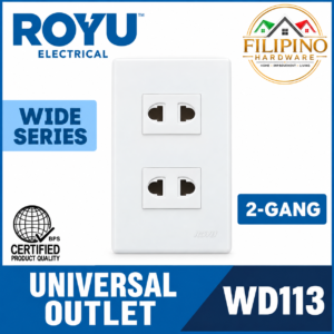 ROYU 2 Gang Universal Outlet Wide Series