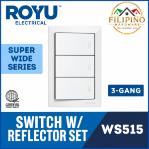 3 Gang ROYU Switch Set Super Wide Series