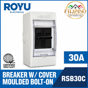 30A ROYU Safety Breaker Bolt-On With Cover & Outlet