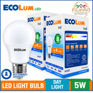 ECOLUM LED Lights Bulb Daylight 5W