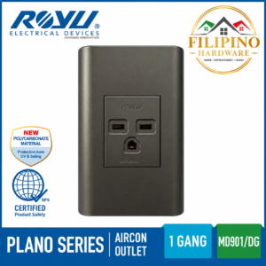 ROYU Aircon Outlet Plano Series Dark Gray