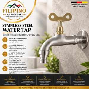 YC113-2 | SUS304 Stainless Steel Water Tap Hose Bibb 1/2" Outdoor Garden Faucet Heavy Duty Wall Mounted