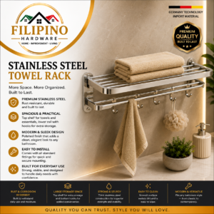 YC-604 | SUS304 Stainless Bathroom Towel Rack