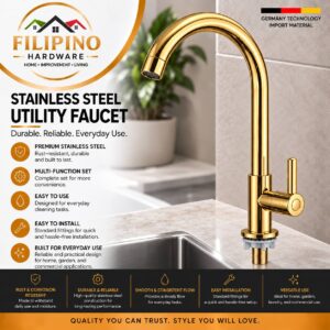KT108 | Gold Stainless Steel Kitchen Faucet